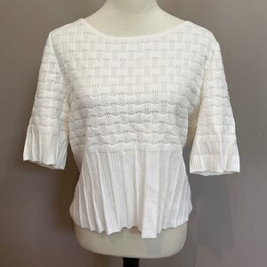 St. John Sport White knit top